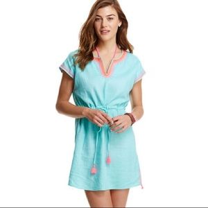 Vineyard Vines Embroidered Tassel Pool or Beach Cover-Up